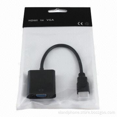 HDMI to VGA Adapter, 1.3V, 190mA Power Consumption, Supports Pixel Clock Rate from 25 to 165MHz